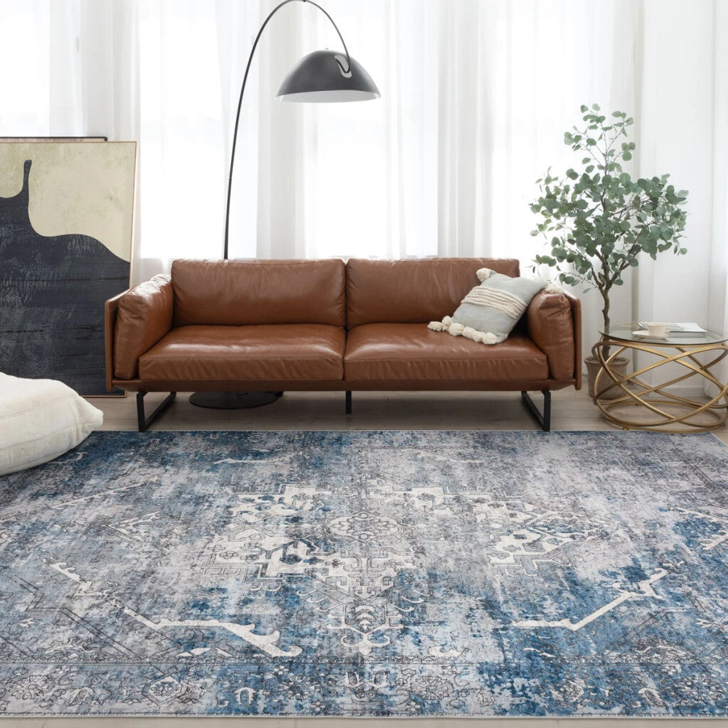 Covor interior vintage Taleta Moonlit albastru-gri 120x170cm