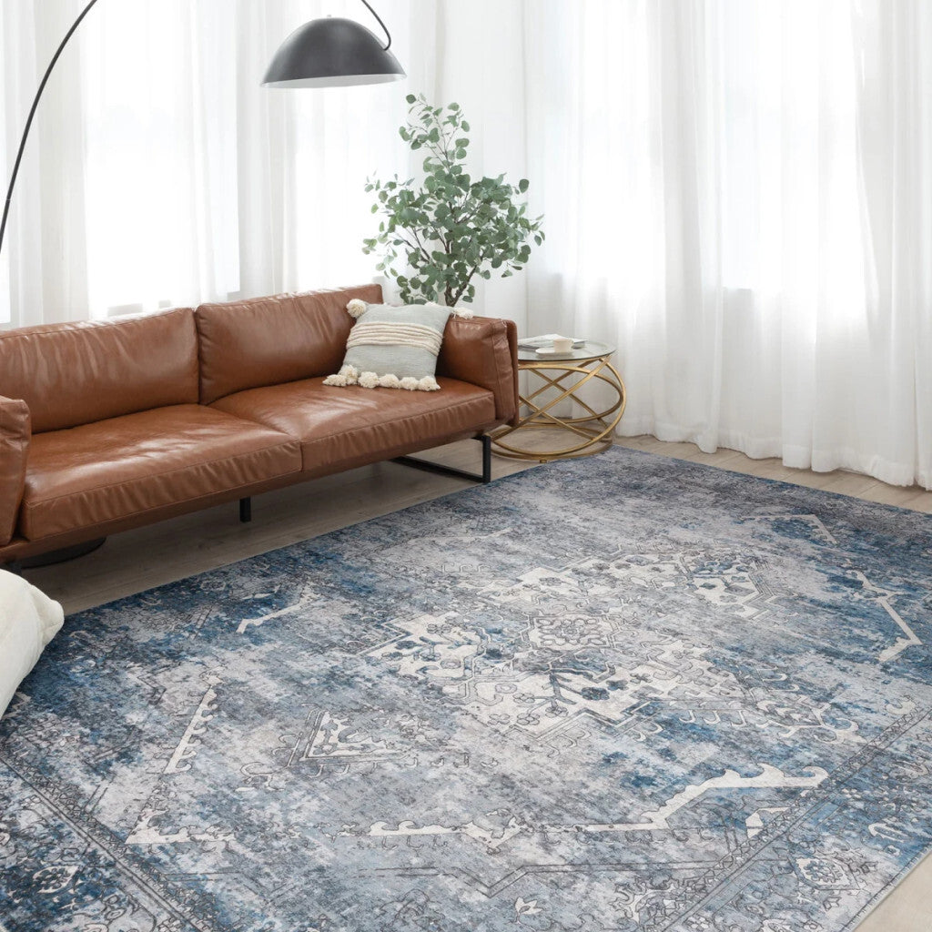 Covor interior vintage Taleta Moonlit albastru-gri 120x170cm