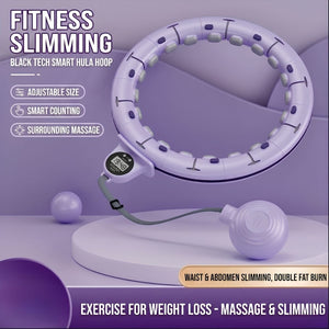 Blux Alakformáló Fitness Hulahopp Karika – Gravitációs, Súlyozott, Állítható Méretű, max. 110 cm - BShopy
