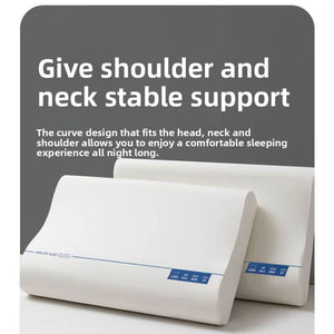 Blux Ergonomikus Memóriahabos Nyakpárna – Pihentető és Kényelmes Alváshoz - Fehér - BShopy