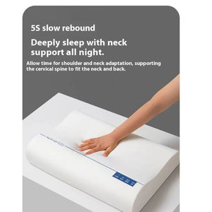 Blux Ergonomikus Memóriahabos Nyakpárna – Pihentető és Kényelmes Alváshoz - Fehér - BShopy