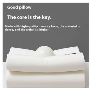 Blux Ergonomikus Memóriahabos Nyakpárna – Pihentető és Kényelmes Alváshoz - Fehér - BShopy