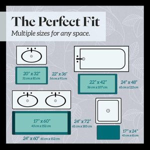 Genteele Extra Puha Memóriahabos Fürdőszobaszőnyeg – Csúszásgátló Hátoldallal, Szürke - BShopy
