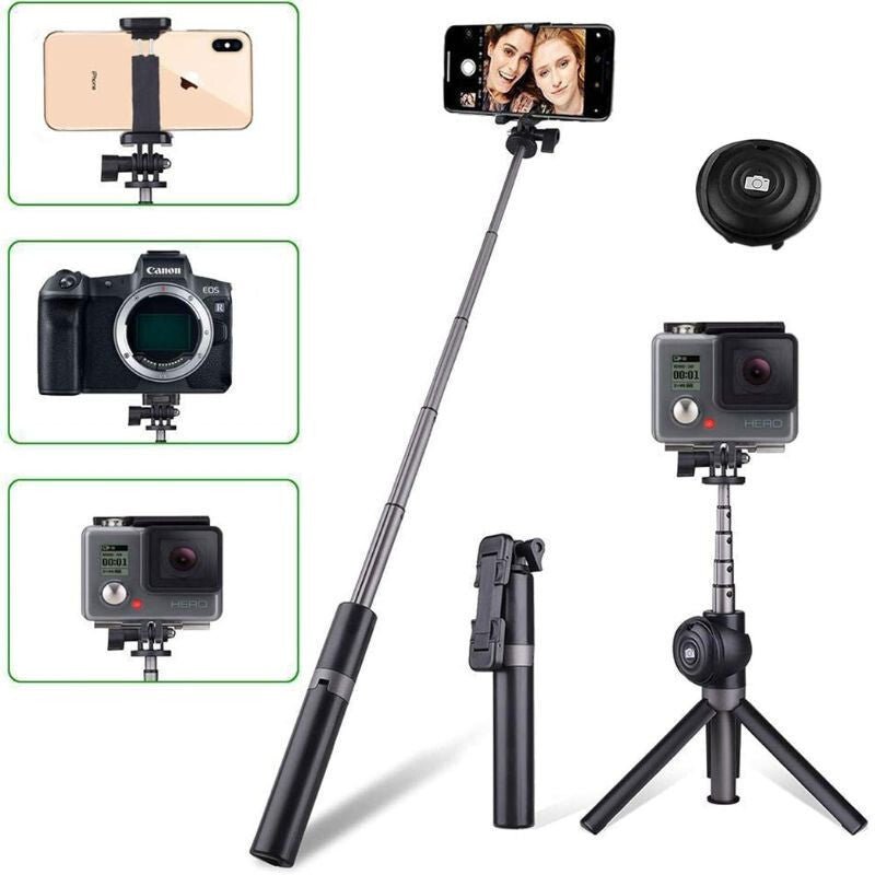 InnoTech Multifunkciós Szelfibot - Bluetooth Távirányítóval, Állítható Hosszúsággal - BShopy