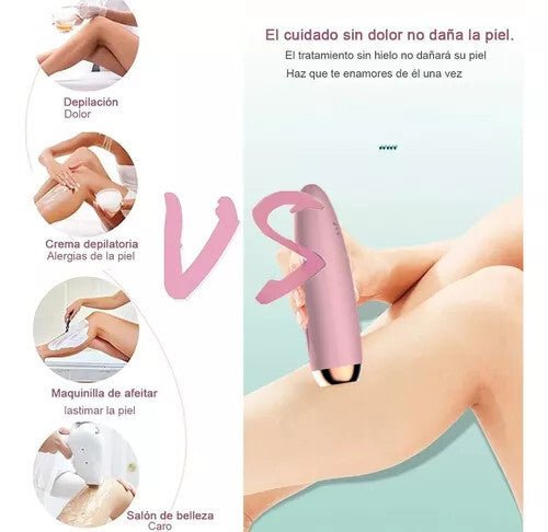IPL Szőrtelenítő Készülék Otthoni Használatra - Rózsaszín - Bronz, 5 Erősségi Fokozat - BShopy