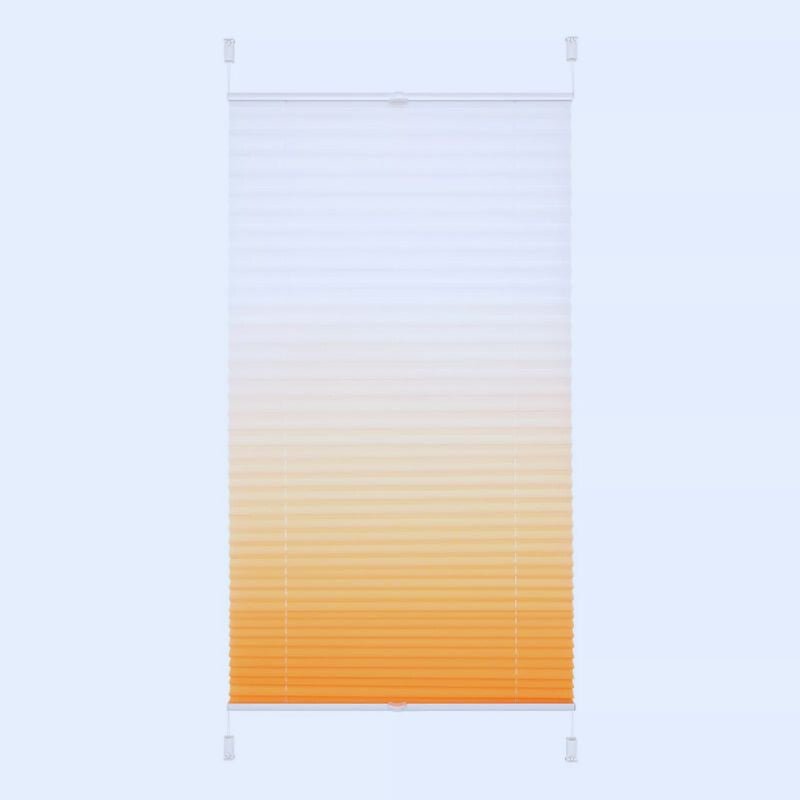 JalousieCrew Klemmfix Pliszé Roló 110 x 130 cm, Narancssárga - Fehér - BShopy