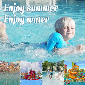 JEVDES Gyerek Úszómellény + Karúszó - Delfines Mintával (9 - 30 kg) - BShopy