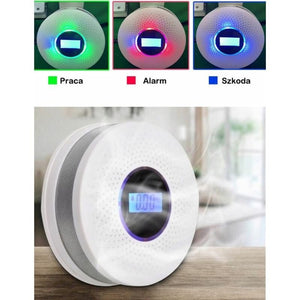 JKD 512COM Szén - Monoxid és Füstérzékelő LCD Kijelzővel, 85 dB Hangriasztással - 2 db - BShopy