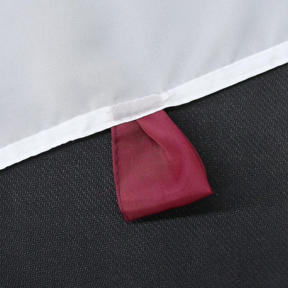 Joyswahl Fehér Panelfüggöny Bordó Csíkkal - 120x45 cm Méret - BShopy