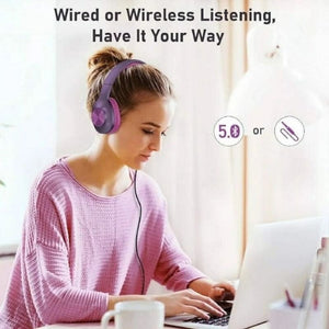 LETSCOM H10 Bluetooth Fejhallgató Over - Ear – Lila, Vezeték Nélküli - BShopy