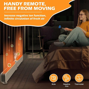 Radiator electric Nikoson cu umidificator – încălzitor de aer economic cu grafen pentru baie, sufragerie - BShopy