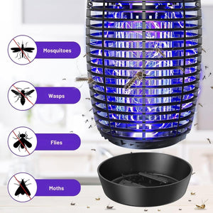 PALONE LT806 Elektromos Rovarcsapda UV Fénnyel - Szúnyogirtó Lámpa, 20W, 4500V, IPX4, 100 m²-BShopy