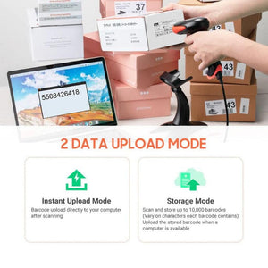 Tera HW0002 - Z Vezeték Nélküli 1D/2D/QR Vonalkódolvasó Állvánnyal – Zöld - BShopy