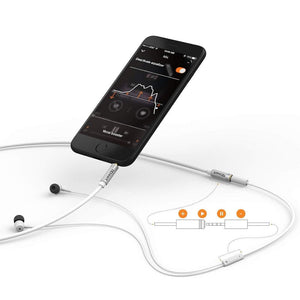 TESmart 3,5 mm - es TRRS Mikrofonos Fejhallgató Hosszabbító Kábel – Telefonhoz és PC - hez (2,5 m, Fehér) - BShopy