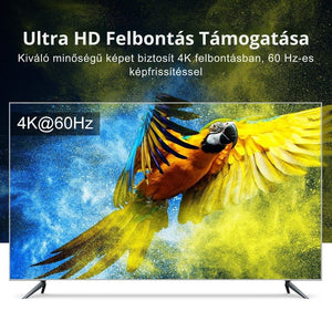 TESmart UHD HDMI Switch – 4x1 (4 Bemenet 1 Kimenet), 4K@60Hz, HDR10, Dolby Vision, S/PDIF, CEC, Audió Kimenettel (Fekete) - BShopy