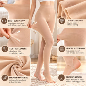 Ciorapi fără talpă pentru femei Yulaixuan, 3 perechi (culoarea pielii) - BShopy