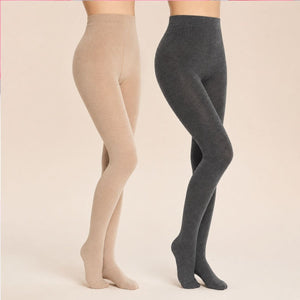Yulaxiuan Női Harisnyanadrág - 2 db - os Szett, Bézs és Szürke, Vastag és Kényelmes (120 DEN) - BShopy