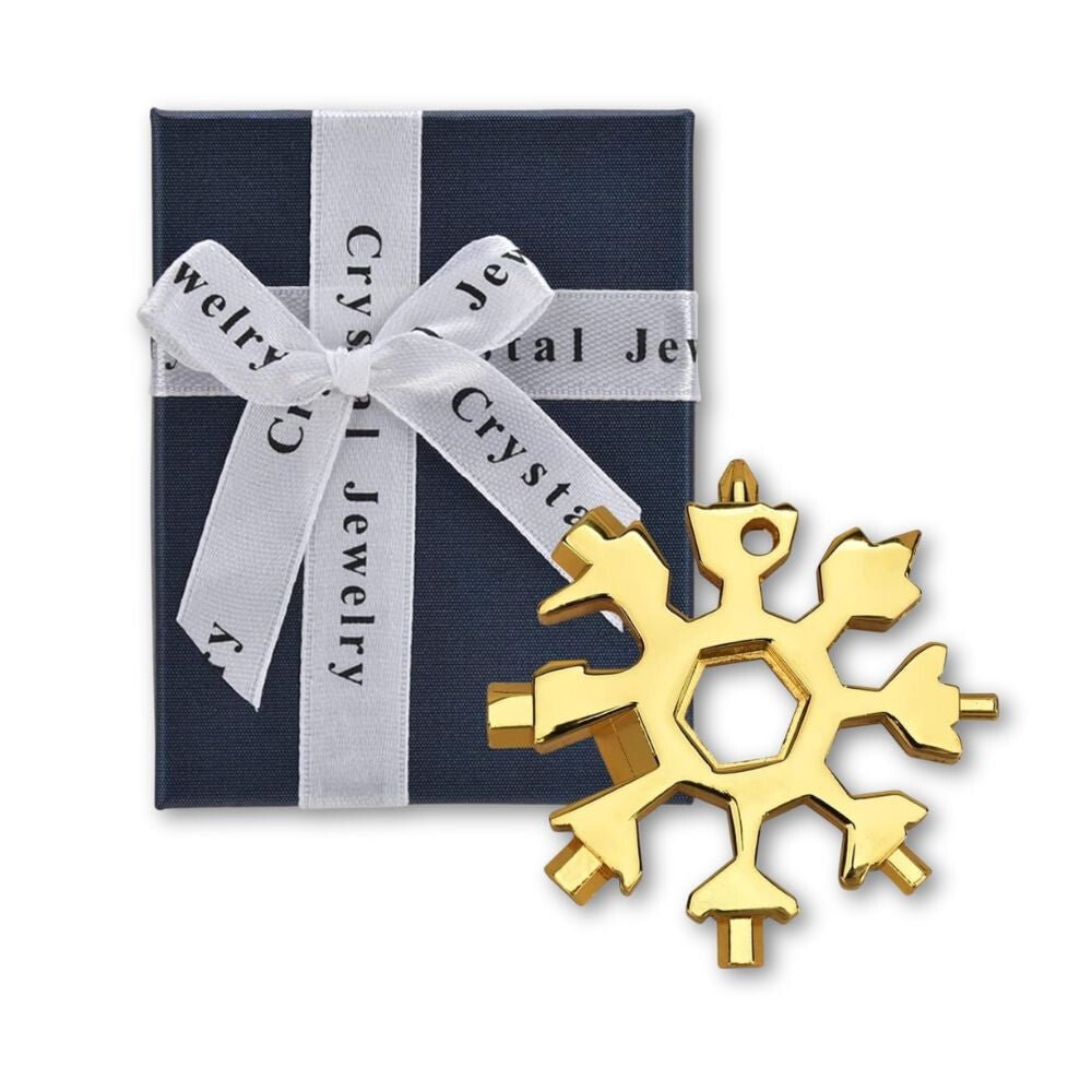 18 az 1 - ben Hópehely Multiszerszám – Rozsdamentes Acél Kulcstartó - BShopy