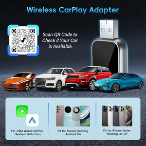 2 az 1 - ben Wireless CarPlay és Android Auto Adapter – Vezeték nélküli autós kapcsolat egyszerűen - BShopy