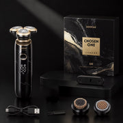 Tunsor de Bărbierit Electric Soocas S32 Negru cu Accesorii pentru Curățarea Pielii
