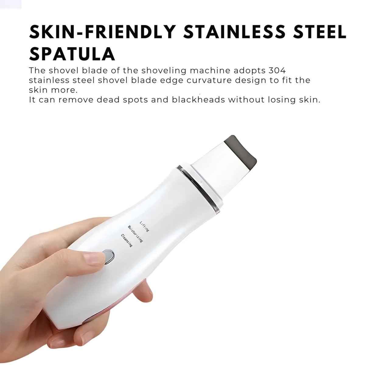 Aparat ultrasonic AmazeFan pentru curățarea feței - spatulă pentru curățare profundă și îngrijirea pielii - BShopy