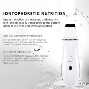 Aparat ultrasonic AmazeFan pentru curățarea feței - spatulă pentru curățare profundă și îngrijirea pielii - BShopy