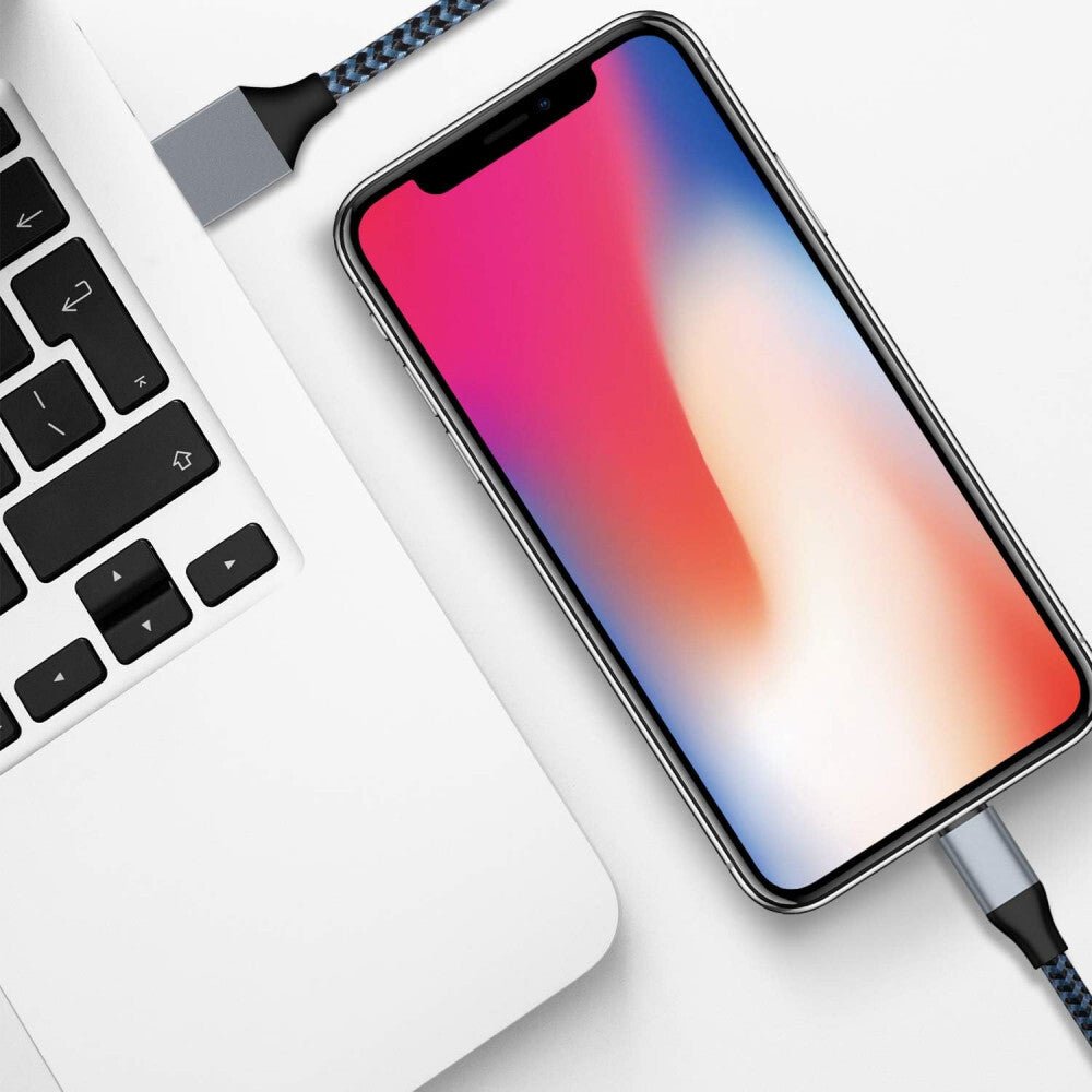 Apple MFi Tanúsítvánnyal Rendelkező iPhone Töltő - Fehér Lightning Kábel Szett (1 m, 3×2 m, 3 m) Gyorstöltéssel - BShopy