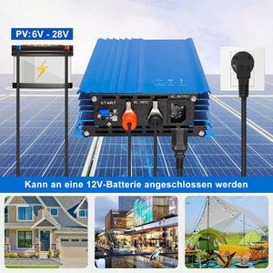 ARCELI 500W MPPT 12V Napelemes Inverter - Mikro Inverter, PV Inverter - Kék - BShopy