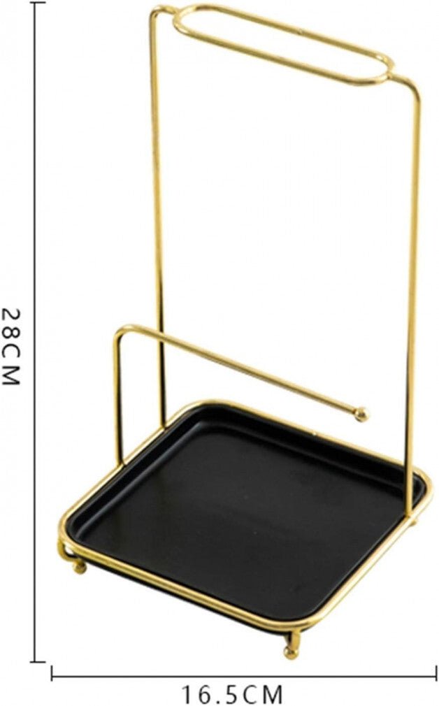 Asztali Ékszertartó Állvány 16,5x28cm 2db (Arany - Fehér) - BShopy