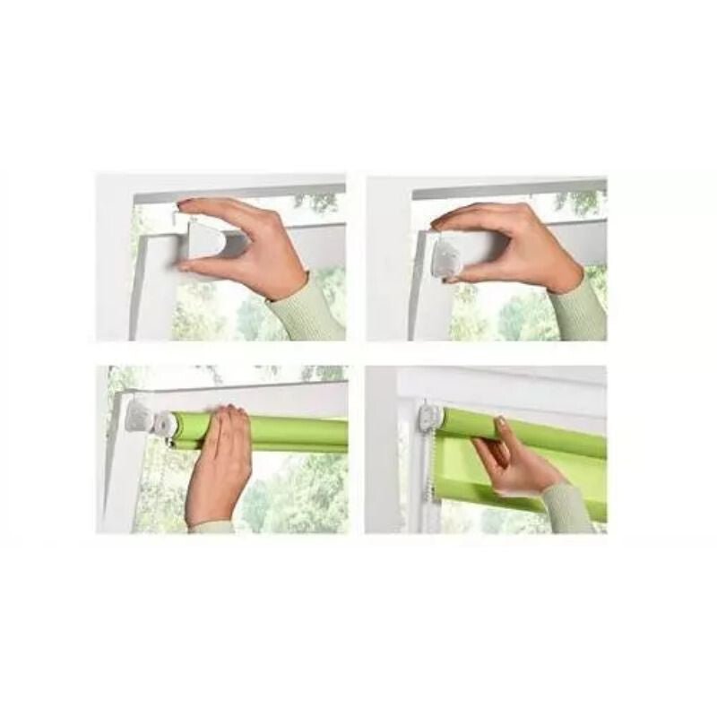 Blux Klemmfix roló 60 - 150 cm, Fehér - Kék - BShopy