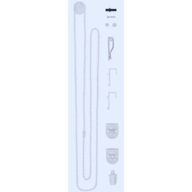 Blux Klemmfix roló 60 - 150 cm, Fehér - Kék - BShopy
