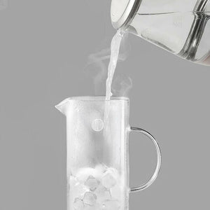 Buydeem CD2003 Teáskanna Hőálló Üveg Kancsó, Fedéllel 1200ml - BShopy