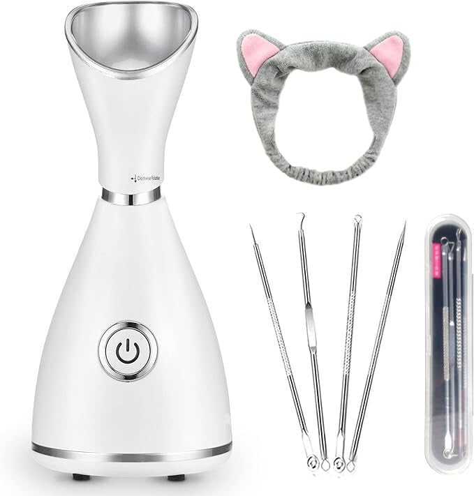 Diozo Nano Meleg Gőzös Arcgőzölő 300W – Mély Arctisztítás és Hidratálás Fehér - BShopy