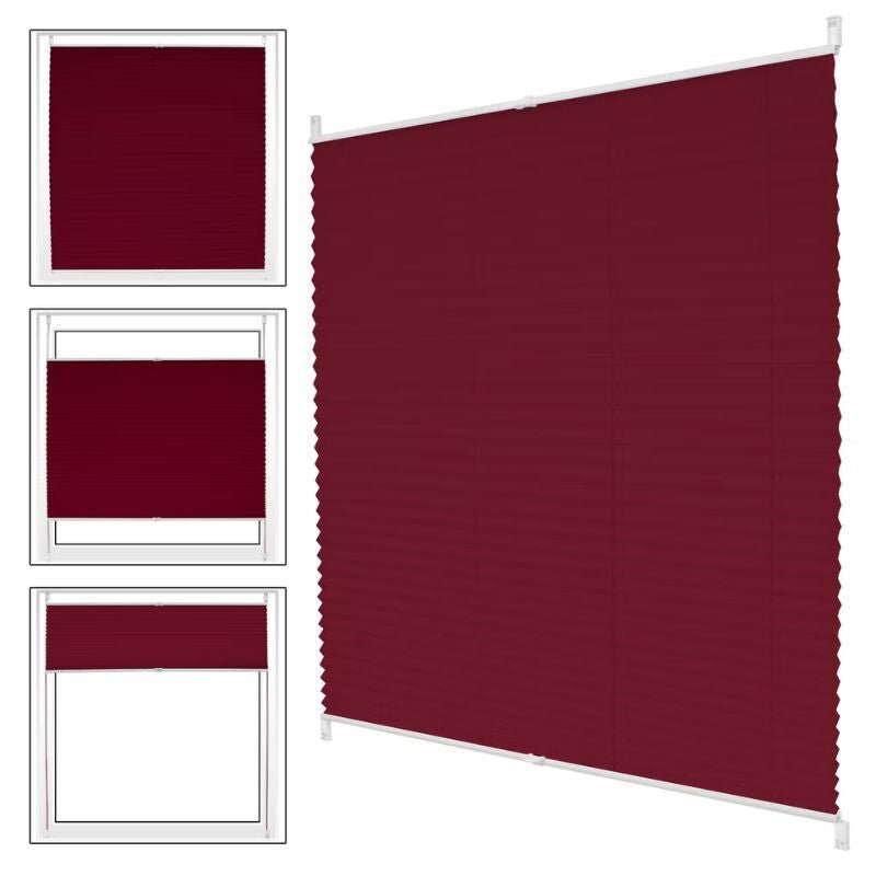 ECD Germany Klemmfix Roló Ablakra 120 x 150 cm - Bordó - BShopy