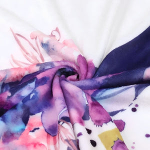 Ever Fairy Mérföldkő Babapléd - Polár, 150×100 cm, Lila Hold Mintás-BShopy