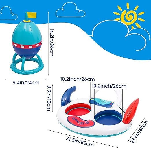 Felfújható UFO Medencejáték - Szórakoztató Nyári Élmény Gyerekeknek - BShopy