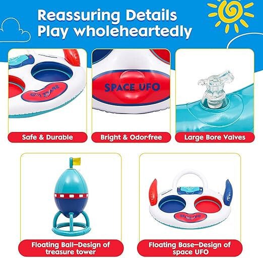 Felfújható UFO Medencejáték - Szórakoztató Nyári Élmény Gyerekeknek - BShopy