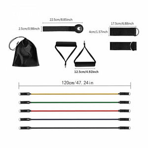 Fitbody 11 db - os Fitnesz Gumikötél Készlet – Színes - BShopy