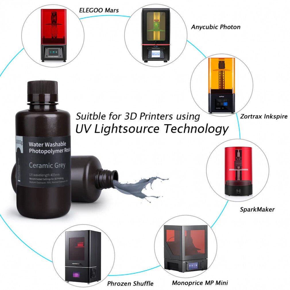Fotopolimer Gyanta Elegoo 3D Nyomtatáshoz 500g - BShopy