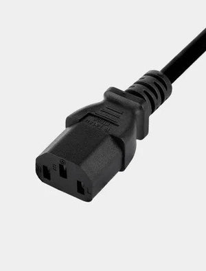 Hálózati Tápkábel 250V - Fekete, Univerzális Tápvezeték Elektronikai Eszközökhöz - BShopy
