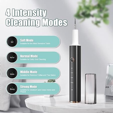 HassoKon Ultrahangos Fogkő Lepedék Eltávolító Készlet - Fekete - BShopy