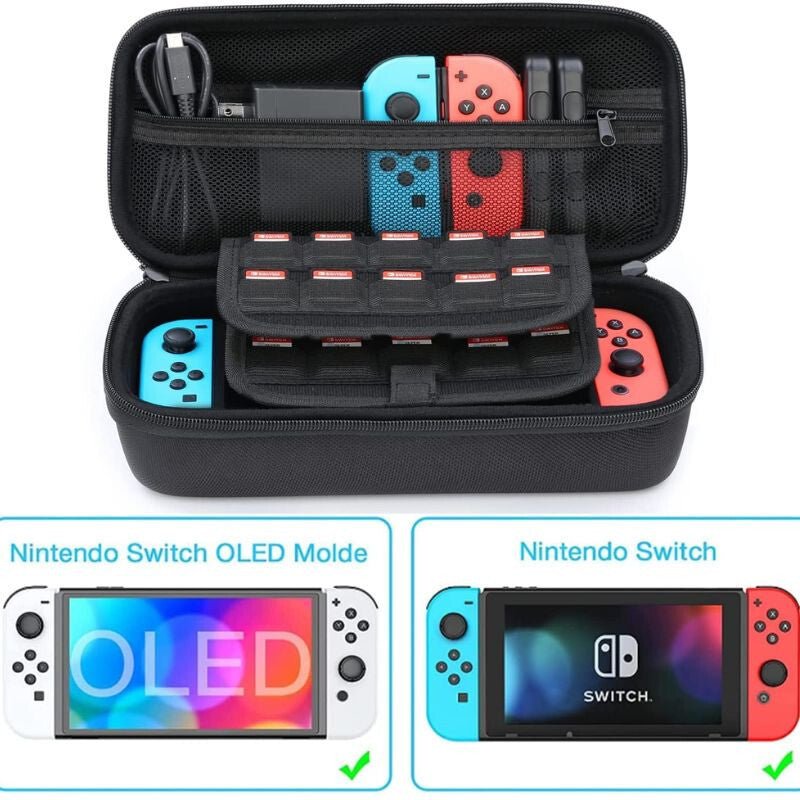 HEYSTOP Nintendo Switch Hordozható Tok - Fekete - BShopy