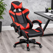 Insma Scaun Ergonomic pentru Gameri Negru-Roșu