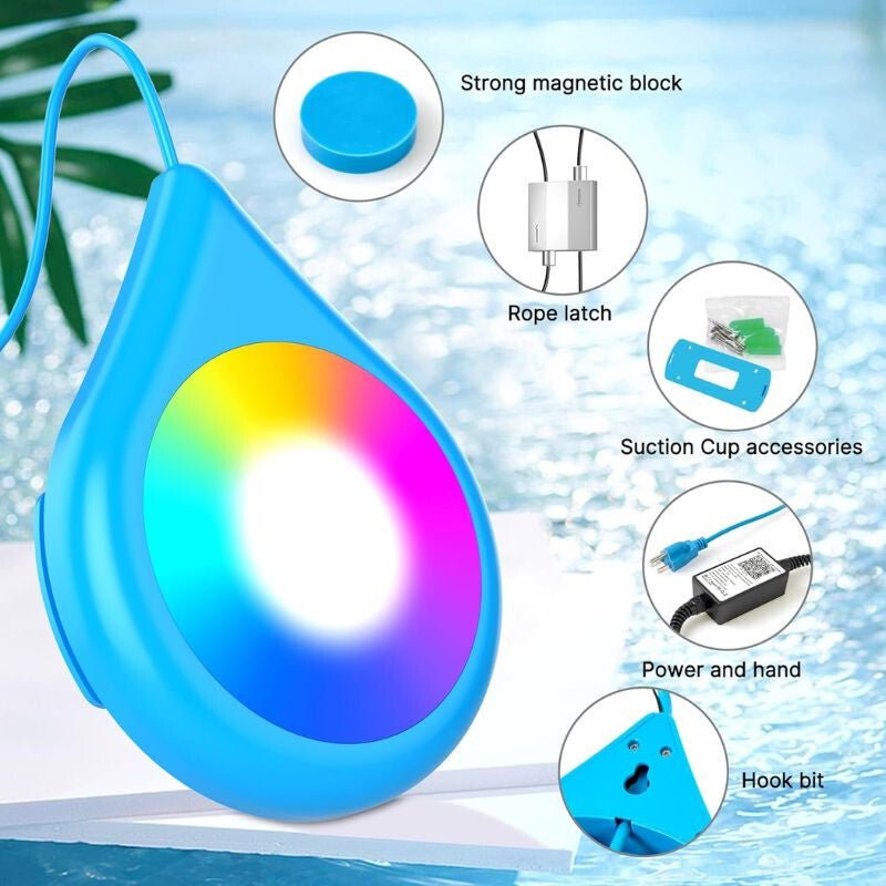 Intelligens Kék LED Medence Lámpa – Vízálló, Energiatakarékos - BShopy