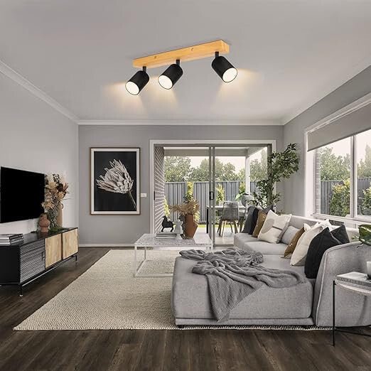 Kambo Modern LED Mennyezeti Spotlámpa – 3 Izzós, Forgatható és Billenthető Fejekkel, Több Színben - BShopy