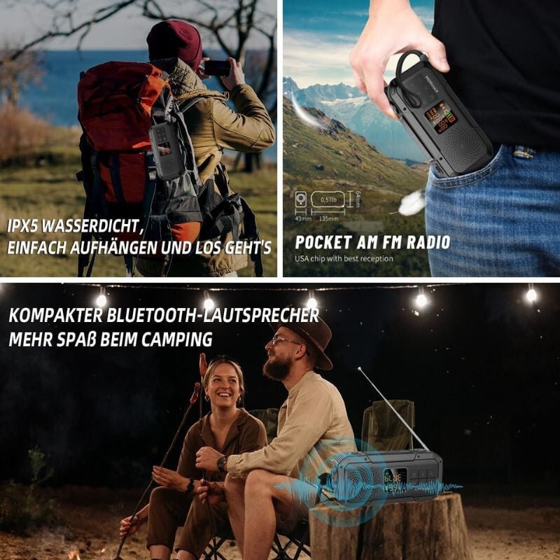 Kayinow Multifunkciós Rádió - Fekete - BShopy