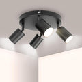 Spot de tavan LED Ketom GU10 rotativ, reglabil, cu 4 direcții (negru) - BShopy