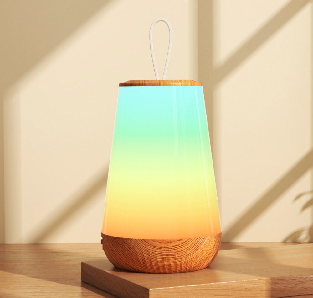 LED Éjszakai Lámpa - Faerezett Mintás, Meleg Fényű, Hálószobai Asztali Lámpa - BShopy