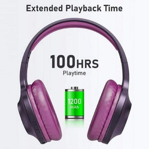 LETSCOM H10 Bluetooth Fejhallgató Over - Ear – Lila, Vezeték Nélküli - BShopy