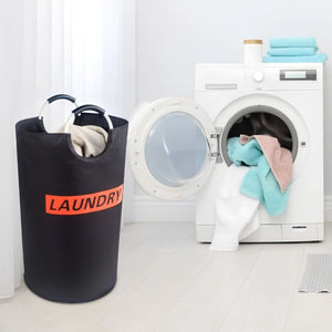 Coș de rufe Lifewit negru – 115 litri, coș pliabil pentru haine, cu capacitate mare - BShopy